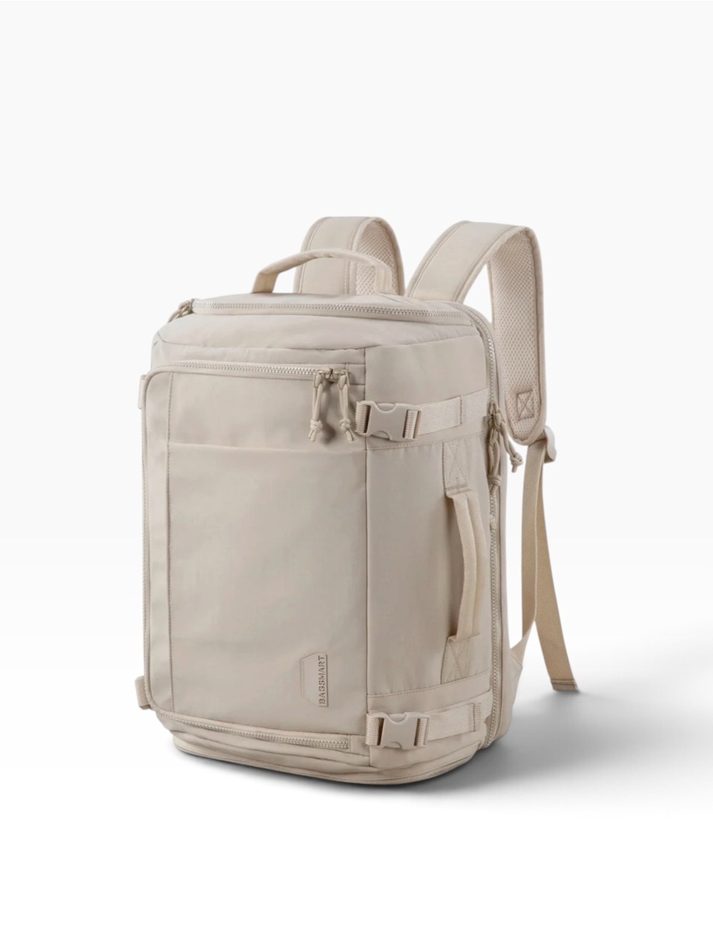 BAGSMART Blast Travel Backpack Neutral Beige 28L - Picture 3 of 12